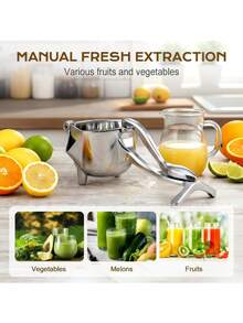 Heavy Duty Metal Manual Citrus Juicer, Premium Handheld Lemon Lime Juicer, Effortless Squeezing Easy Clean, Kitchen Bar Essential Fruit Juicer - Nhiều màu - Xem 11