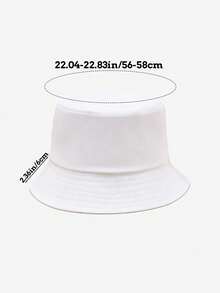 儿童纯色渔夫帽，1顶，2种尺码和多种颜色可选，时尚简约轻便，防晒效果好，适合作为生日、节日、开学礼物，是男孩女孩日常户外活动（如钓鱼、徒步旅行、步行上学）的理想之选。 - 彩色 - 查看 6