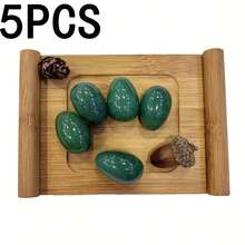 5/10/20 件天然宝石蛋形石套装 – 黑色、绿色东陵玉、黄色翡翠、蓝点、乳白色迷你水晶 – 疗愈、便携宝石和冥想礼品 - 彩色 - 查看 17