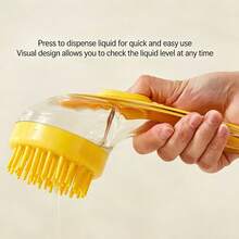 Silicone Pet Bath Brush, Dog Massage Brush, Pet Grooming Brush, Pet Cleaning Brush, Bathing Tool - Multicolor - View 4