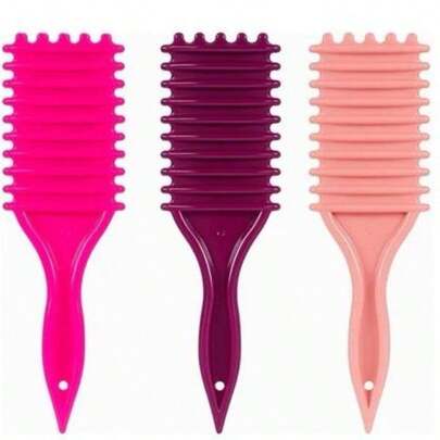 Escova Finalizadora para Cabelos Cacheados e Ondulados Definição de Cachos e Fitagem Perfeita