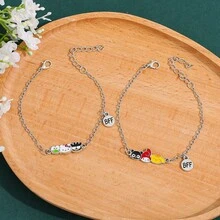 三丽鸥时尚卡通Hello Kitty手链可爱动漫人物Kitty吊坠手链配饰卡哇伊吊坠KT猫情侣礼物首饰 - Kawaii Kitty - 查看 3