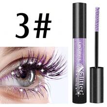 1pc Lengthening & Curling Mascara, Smudge-Proof. Fine Texture, Suitable For Stage Makeup, Can Be Applied On Eyebrows. - Multicolor - View 12