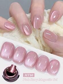 Mtssii 7ml Pink Story Water Light Cat Magnetic Gel Nail Polish Champagne Nude Pink Nails For Summer Semi Permanent Soak Off UV Gel Crystal Varnis Nail Art Manicure Nail Supplies - Nhiều màu - Xem 13