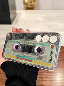 Creative Personalized Cassette Tape Phone Case Transparent Soft Shell Protective Cover Compatible With Samsung Galaxy A04e/12/A13/A14/A34/A50/A52/A53/A54/S21/S22/S23/S24/S25/S25Ultra, This Is 2D Image, Not 3D Image [International Version, Not Local Version] - Clear - View 4