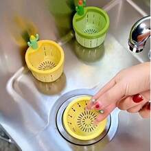 1pc Kitchen Sink Drain Basket, Single Handle Faucet Drainer Rack And Vegetable Cleaning Management Storage Rack - A - View 3