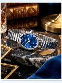 LIGE 时尚女士石英表，不锈钢表带，防水，适合日常佩戴，精致小巧的表盘，可调节表带 - 銀色 - 查看 9