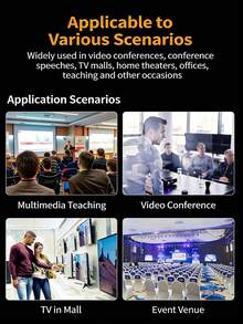 4K Ultra HD HDTV Splitter 1 Input 4 Outputs, 1 To 4 Screen Splitter, Multi-Screen Extender For TV, Computer And Monitor - Black - View 9