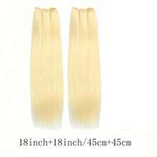 #613 # 1B Tóc thẳng tự nhiên, bó 2 lọn (18-30 inch), dệt đôi, phù hợp cho phụ nữ mọi chủng tộc, đa dạng kiểu tóc | Bó tóc thời trang | Tóc chất lượng cao - Nhiều màu - View 24