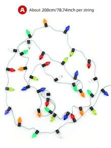 1m Doll House Mini Lights String: 1/12 Scale Miniature Simulation Lights, Suitable For New Year, Easter, Holiday Celebrations, Party Decorations, Scene Models (Light Color Random). PS: This Is A Mini Light String Decoration, Without Lighting Function. - Multicolor - View 15