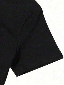 100% Cotton T-Shirt Women's easter T-Shirt Bunny Heart Pattern Crew Neck T-Shirt - Soft Breathable Casual Short Sleeve Top Tee For adult, Men, Women, Teen, Teenager, adolescent, Youth - Noir - Voir 3