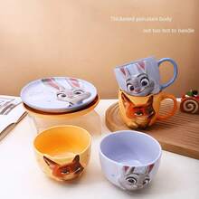 Disney Zootopia Judy & Nick Dream Series, Cute & Fun Ceramic Coffee/Tea Cup, Unique Office Gift Mug Suitable For Women - Multicolor - View 11