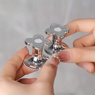 3pcs/5pcs Creative Cloud Shaped Water Tank Button Assistants, Designed For Long Nails, Bathroom Toilet Flush Switch