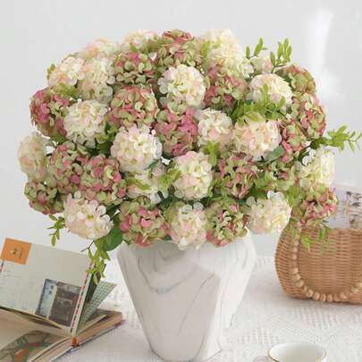 1pc 11.41inch Artificial Large Ball Chrysanthemum Bouquet, 29cm Simulated Flower, Very Suitable For Wedding Decoration, Valentine's Day Decoration, Birthday Decoration, Anniversary Decoration, Home Decoration, Desktop Decoration, Bedroom And Bathroom Decoration, Desk Decoration, Room Decoration Supplies, Spring Decoration, Flowerpot Decoration, Valentine's Day Gift, Graduation Gift, Etc.