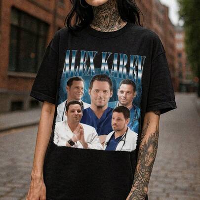 Alex Karev Shirt, Alex Karev Homage TV Series T Shirt, Vintage Alex Karev 90s Bootleg, Gift For Fans, Alex Karex Lovers Graphic Tee 1PC Fashion Aesthetic Women's T-Shirt - Basic Casual Top | Perfect For Daily Wear/Gym/Beach/Office/Lounge/Dorm Christmas/New Year/Valentine's Day/St. Patrick's Day Gifts Tee, Fashion Leisure Sports T-Shirt,All-Season Casual Women's Top, Holiday/Birthday Gift Tee Thoughtful Gift For Friends & Sisters