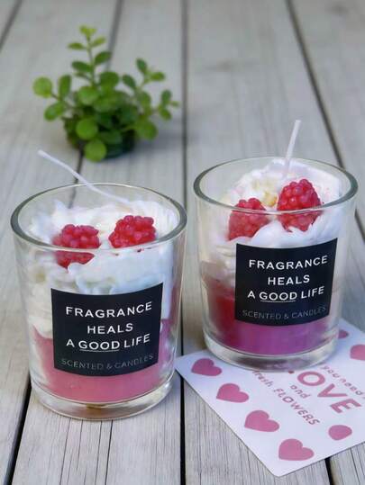 1pc Large Cup Candle,Raspberry Cream Cup,Candle,Valentines Gift ,Candles Cute,Candle,Sented Candle,Decorative Candle,Soy Candles,Bestfriend Gifts,Gift For Woman,Winter Gift,Candles Home Decoration.Candlesornaments, Decorations,Candles.