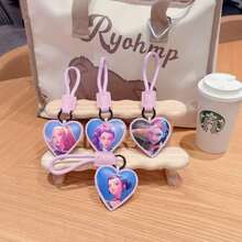 Mattel Llavero de cuero, colgante de mochila del grupo de chicas de caza de brujas KPOP, llavero automotriz, regalo de comercio exterior - B - Ver 1