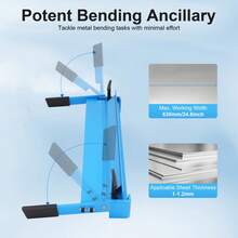 Metal Sheet Metal Bending Folding Machine Cast Iron Bender Tool 630mm - Sheet Metal Bending Beam - View 6