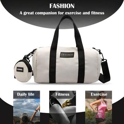 Bolsa deportiva ligera para exteriores, bolso de mano de nailon de moda, bolso de hombro de gran capacidad y versátil, correa ajustable, cómodo
