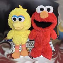 Sesame Street 20厘米芝麻街经典饼干怪兽和艾摩毛绒玩偶，柔软填充动物玩偶，可爱万圣节、斋月、生日、圣诞节礼物 - 彩色 - 查看 7
