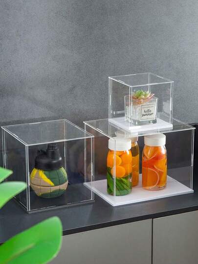 Hộp trưng bày acrylic 1 chiếc, thích hợp cho mô hình anime, фигурки hành động, khối xây dựng, hộp bí ẩn, mô hình xe hơi, sa bàn, hộp chống bụi, hộp lưu trữ. Hộp acrylic chống bụi nguyên khối dành cho mô hình hành động và đồ sưu tầm mô hình. Hộp lưu trữ trong suốt, hộp acrylic, hộp trưng bày lắp ráp không cần keo. Áp dụng cho mô hình hành động, đồ sưu tầm, kỷ vật, tượng và mô hình.