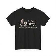 Camiseta del Museo Encantado de Zack Bagan, Camiseta de Aventuras Fantasmales Paranormales, Camiseta de Algodón Uni, Regalo de Casa Encantada de Terror, Camiseta de Cazador de Fantasmas, Escalofriante - Negro 1 - Ver 1