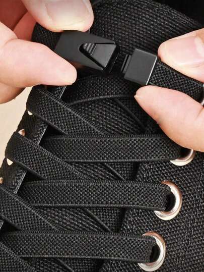 Hebilla elástica blanca sin cordones, adecuada para zapatos deportivos, zapatos de entrenamiento, zapatos casuales, zapatos blancos, zapatos de baloncesto, regalo creativo de invierno