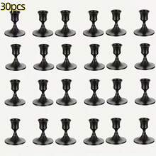 1/2/4/6/12/30 件黄铜/黑色金属烛台,烛台适用于餐桌中心装饰、婚礼、派对、生日、家居装饰 - 彩色 - 查看 28