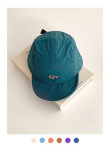 1顶轻便速干短檐棒球帽，透气运动帽，男女通用，适合夏季户外露营跑步，轻薄柔软帽檐遮阳帽 - 軟簷 - 查看 12