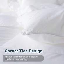 Twin Comforter,Filled With Feather And Down, White Duvet Insert Luxurious Hotel Collection Bed Blanket Comforter 100 Cotton Shell Twin Size 64x88 Inch - WhiteTwin - View 3