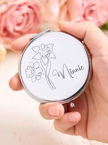 1个可定制花卉图案的便携式折叠化妆镜，适合作为礼物送给孩子、女儿、姐妹、闺蜜、伴娘等。既可用作化妆镜，也可作为教师节、结婚纪念日、情人节等场合的礼物。 - 軍綠色 - 查看 6