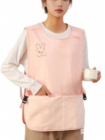 Avental sem mangas estilo colete, impermeável e resistente a óleo, ideal para limpar as mãos. Uniforme de trabalho de alta qualidade para cozinha/serviços de alimentação.