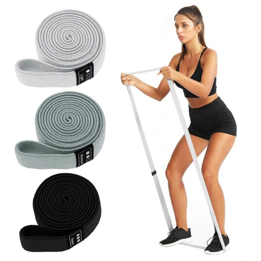 1pc Multi-Color Fitness Resistance Band, Yoga Stretch Band, Squat Assist Band For Workout Training - Multicolor - View 1