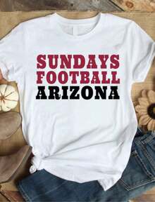 Camisetas Para Mujer-Shirt With Popular Colors, Animal Patterns, Geometric Patterns, Tie Dye Patterns, Floral Patterns, Millennial Spicy Girl Style, Y2K Style, Basic Patterns, Floral Patterns, Loose,Fall Outfit Women, Outfit Women,Tops,Fall Clothes Women,Ans & Vols Weekend In - White 7 - View 6