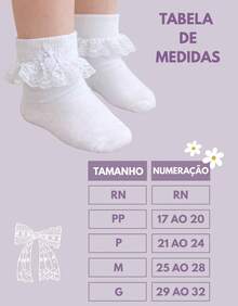 White Children's Socks With Lace For Baby Girl - trắng - Xem 7