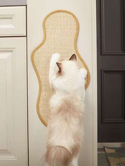 1pc Western Sahara Sisal Cat Scratching Post, Heavy Duty Anti-Scratch Mat, Cat Gift Suitable For Living Room, Bedroom, Sofa, Wall, Promoting Scratching Habit, Ideal For Valentine's Day, Thanksgiving, Birthday