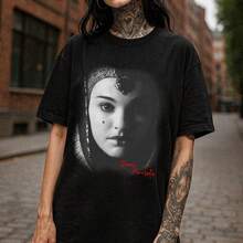 Vintage Padme Amidala T Shirt , Attack Of The Clones Shirt Anakin Padme Shirt  Queen Amidala, Disneyland Tee 1PC Fashion Aesthetic Women's T-Shirt - Basic Casual Top | Perfect For Daily Wear/Gym/Beach/Office/Lounge/Dorm Christmas/New Year/Valentine's Day/St. Patrick's Day Gifts Tee, Fashion Leisure Sports T-Shirt,All-Season Casual Women's Top, Holiday/Birthday Gift Tee Thoughtful Gift For Friends & Sisters - Black 3 - View 13