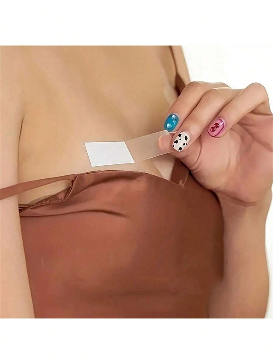 36/72-Piece Double-Sided Fashion Tape, Women's Transparent Double-Sided Tape, Traceless Invisible Breast Enhancement Tape, Strong Clothing Glue, Clothing Anti-Fall Accessories, Sticker Fixing, Preventing Exposure, Skin Protection/Body Care Tools/Holiday Essentials/Camping/Travel Essentials/Wedding/Christmas Gifts/Halloween Gifts - A - View 1