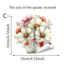 1/3 ملصقات مفتاح إضاءة بزهور ربيعية طازجة، قابلة للإزالة ذاتية اللصق من البولي فينيل كلوريد مقاوم للماء، مناسبة للمقابس والمفاتيح والأبواب وديكورات جدران المنزل وهدايا حفلات الربيع - ملصق مفتاح التشغيل - مشاهدة 9