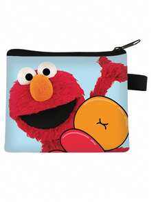 Sesame Street Cartoon Coin Purse, Portable Card Holder, Fashion Small Storage Bag, Can Hold Lipstick, Makeup Brushes, Skincare, Phone, Coins, Small Items, Suitable For Home, Gifts, Vacation And Holidays (Halloween, Christmas) And Multi-Purpose Use - Multicolor - View 16