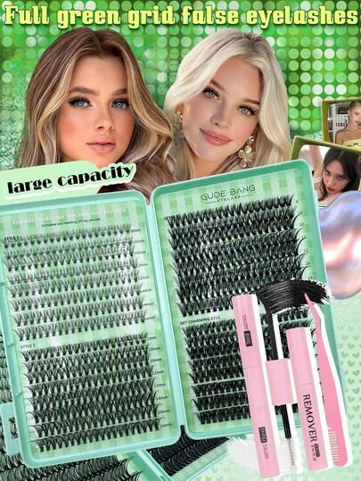 640PCS 20D-50D Lash Clusters 8mm-10mm | Natural Daily Office Lashes To Wispy Date Styles & Extra Thick Volume For Parties/Festivals | All-In-One Lash Wardrobe For Every Mood & Occasion