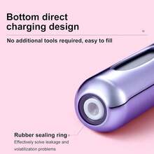 Portable Mini Perfume Atomizer Bottle, Atomizer Perfume Spray, Scent Pump Case, Refillable Travel (5ml, 5 Pack) (Purple, Gold, Gre1en, Red, Black) - Purple - 查看 4