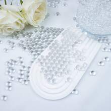 15万颗透明装饰水珠，水凝胶珠，水晶球，水培球，无土种植水珠，果冻珠，透明珠，装饰球，适用于房间装饰、家居装饰、桌面摆设、办公室装饰、装饰品、桌面装饰、花瓶填充物、圣诞装饰 - 透明 - 查看 6