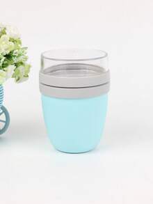 23.6盎司便携式早餐杯，带盖 - 可分隔燕麦片和酸奶，也可盛放沙拉和麦片，方便携带 - 彩色 - 查看 16