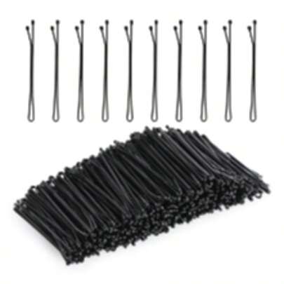 30/50/100/200pcs Black Thick Side Clip Barrettes, Hair Accessories Clips For Bathroom, Bangs & Hairstyle Fixing