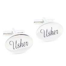 1 paire de boutons de manchette en cuivre à motif géométrique, série mariage printemps/automne, convient pour le marié, le beau-père, la belle-mère, les frères et sœurs, accessoires pour manchettes de chemise française - Argent - Voir 11