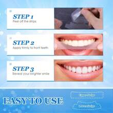 Teeth Whitening Strips,  Whitening Strips For Teeth Sensitive, Effective And  Whiting Stripes Reduced Sensitivity White-Strips, Helps Remove Smoking/Coffee/Soda/Wine Stain - 粉末狀 - 查看 4
