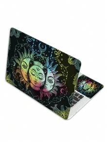 Adesivo de Caderno com Padrão Misterioso de Sol, Lua e Signos do Zodíaco, Resistente a Arranhões, À Prova d'Água, Skin Personalizada de Caderno Adequada para Laptops de 15" e 15.6" - 15 polegadas (38x27cm) - Visão 11