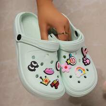 Nuevas sandalias casuales para mujer para primavera y verano, accesorios lindos hechos a mano, zuecos, zapatillas multicolor de verano opcionales, transpirables y cómodas con suela blanda, esenciales para la playa y vacaciones al aire libre, adecuadas para todas las estaciones - Verde - Ver 10