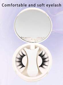 1 Pair Reusable Magnetic Eyelashes, Natural Look Without Glue, Cartoon Cat Eye False Lashes With Magnets - Comic wet eyelashes - View 4